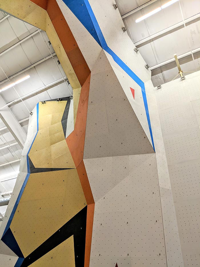  The new finished walls at Hub Climbing gym.  