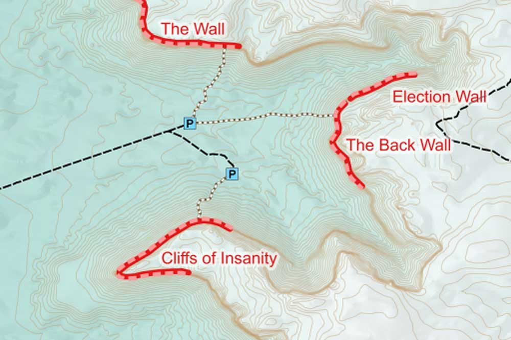  Indian Creek Climbing Map 